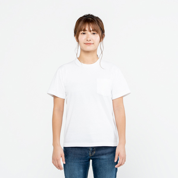 着用イメージ　女性モデル164cm 001ホワイトSサイズ