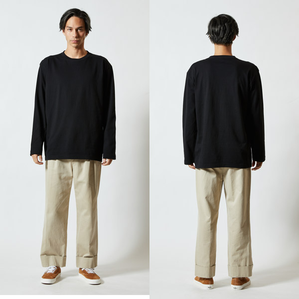 着用イメージ モデル身長182cm/XL 002ブラック