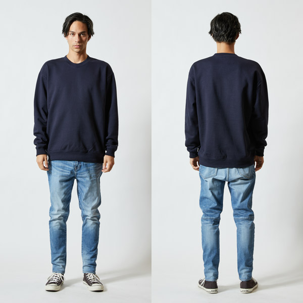 着用イメージ モデル身長182cm/XL 086ネイビー