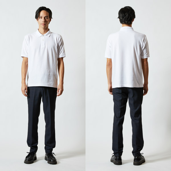 着用イメージ モデル身長182cm/L 010ホワイト
