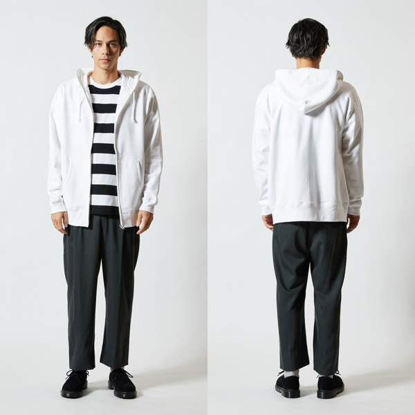 着用イメージ モデル身長182cm/XL 001ホワイト