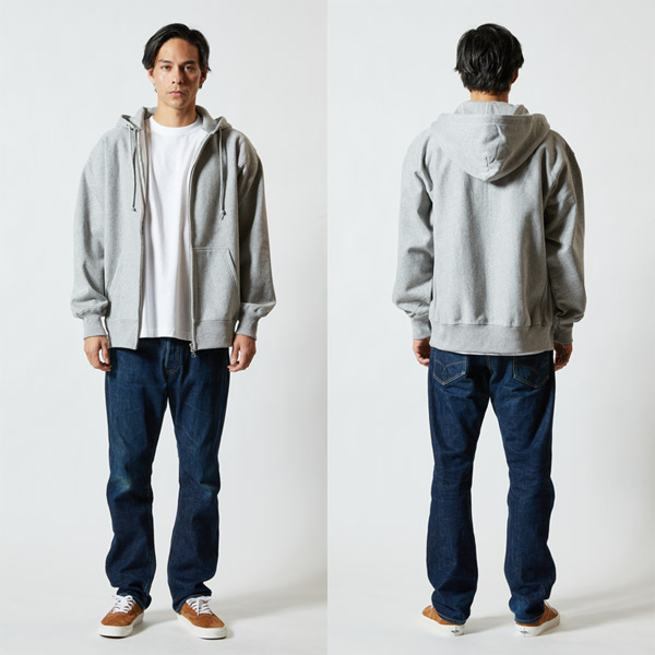 着用イメージ モデル身長182cm/XL 006ミックスグレー