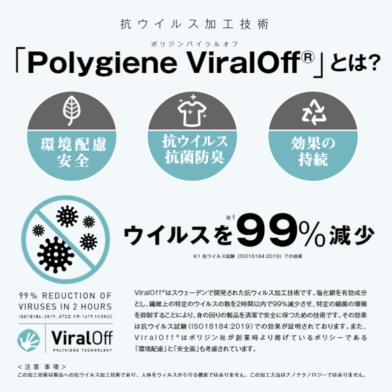抗ウイルス加工技術「ViralOff(バイラルオフ)」について