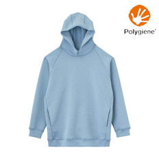 【抗菌防臭】10.0oz ドライストレッチプルオーバーパーカ(ポリジン加工)